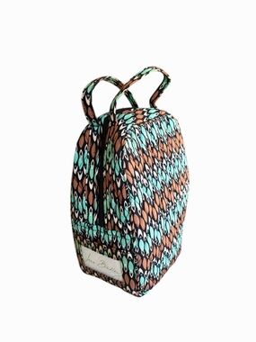 Vera Bradley Lunch Bag Sierra Stream Great Condition Brown & Turquoise